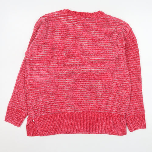 Bonmarché Womens Pink Size 12 Pullover Knit Sweatshirt