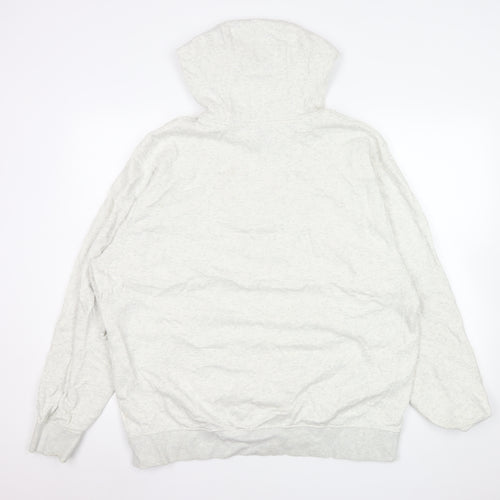 Nike Mens Grey XL Pullover Hoodie Logo Graphic Fleece Sweatshirt