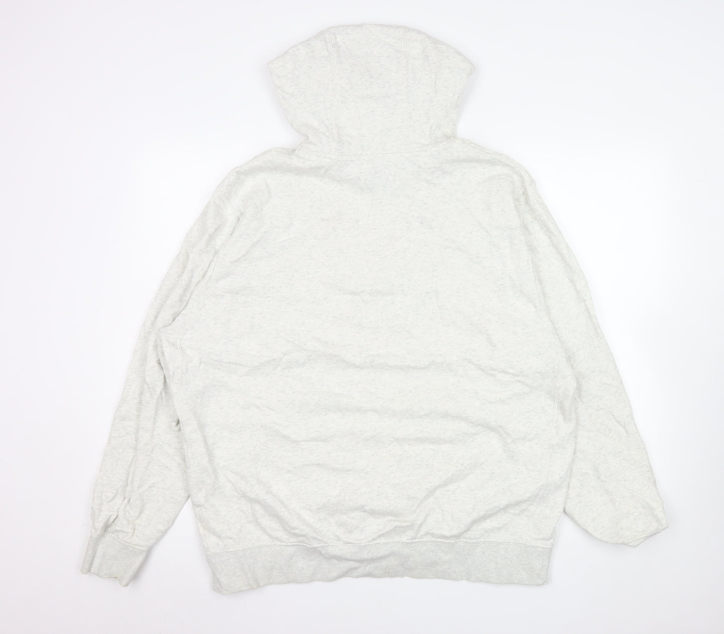 Nike Mens Grey XL Pullover Hoodie Logo Graphic Fleece Sweatshirt