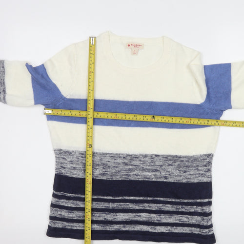 Brooks Brothers Men’s Multicoloured Linen Blend Striped Jumper Size S