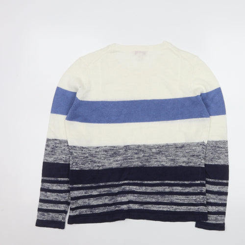 Brooks Brothers Men’s Multicoloured Linen Blend Striped Jumper Size S