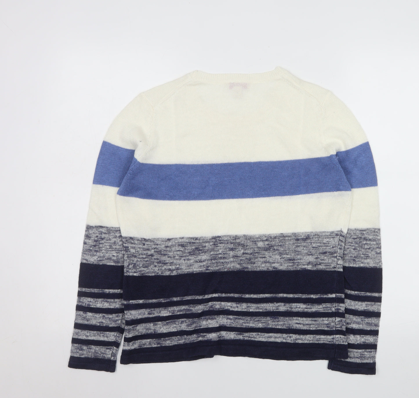 Brooks Brothers Men’s Multicoloured Linen Blend Striped Jumper Size S