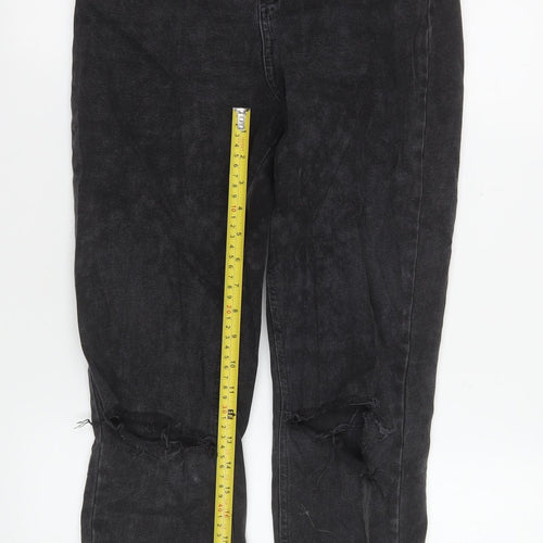 ASOS Women’s Black High Rise Skinny Distressed Jeans Size 10