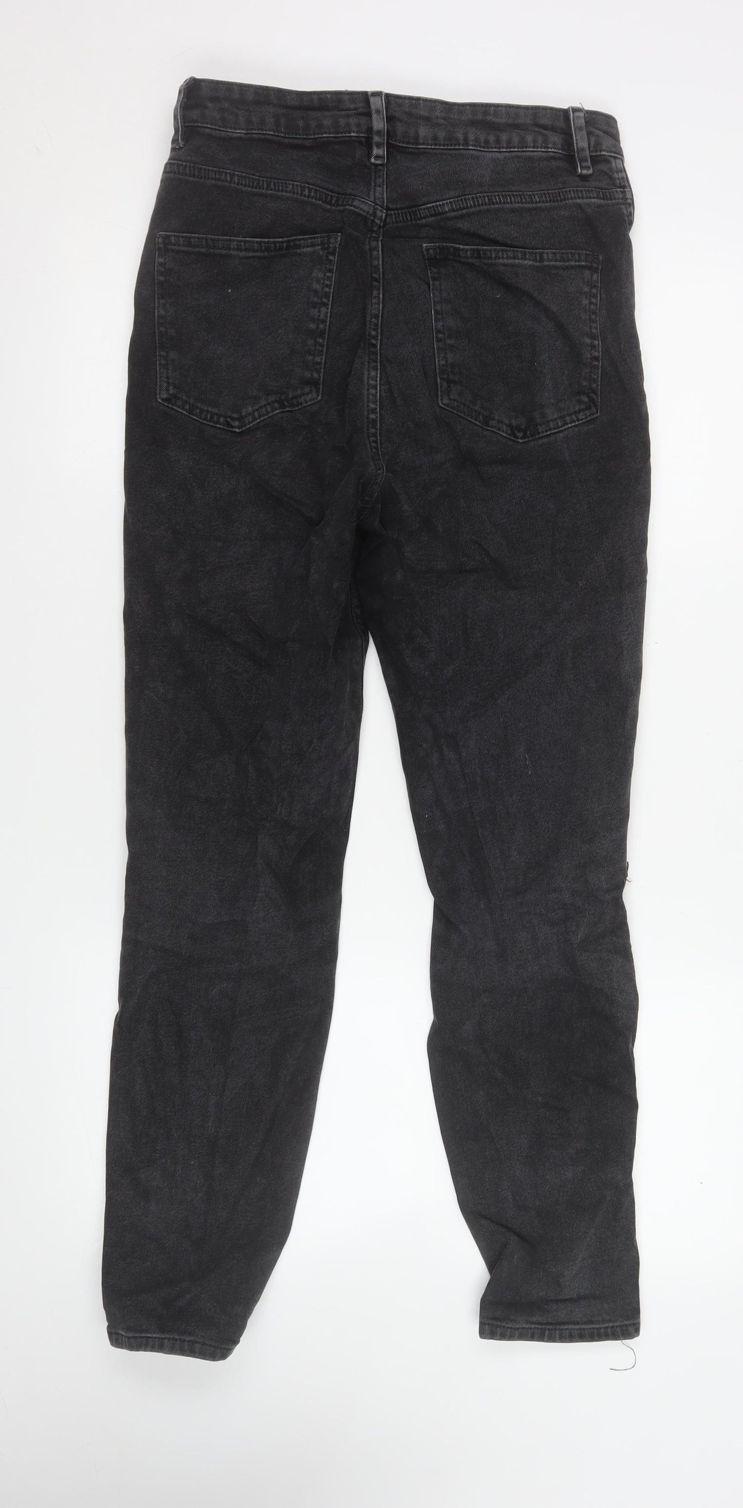 ASOS Women’s Black High Rise Skinny Distressed Jeans Size 10