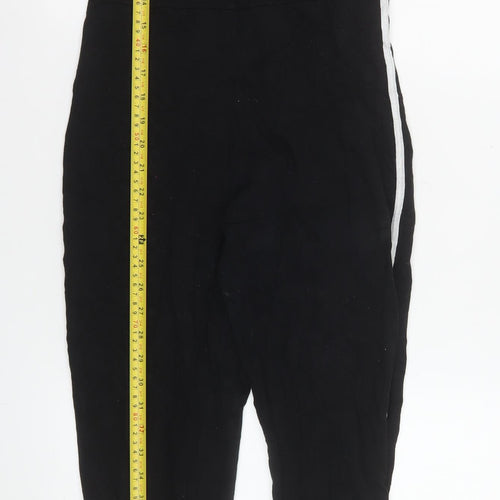 PrettyLittleThing Women Black Cotton Bodycon Jumpsuit UK 10