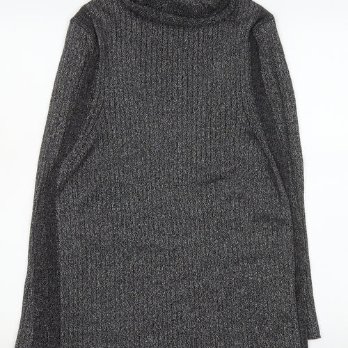 Next Women’s Grey Roll Neck Long Sleeve Knit Top XL