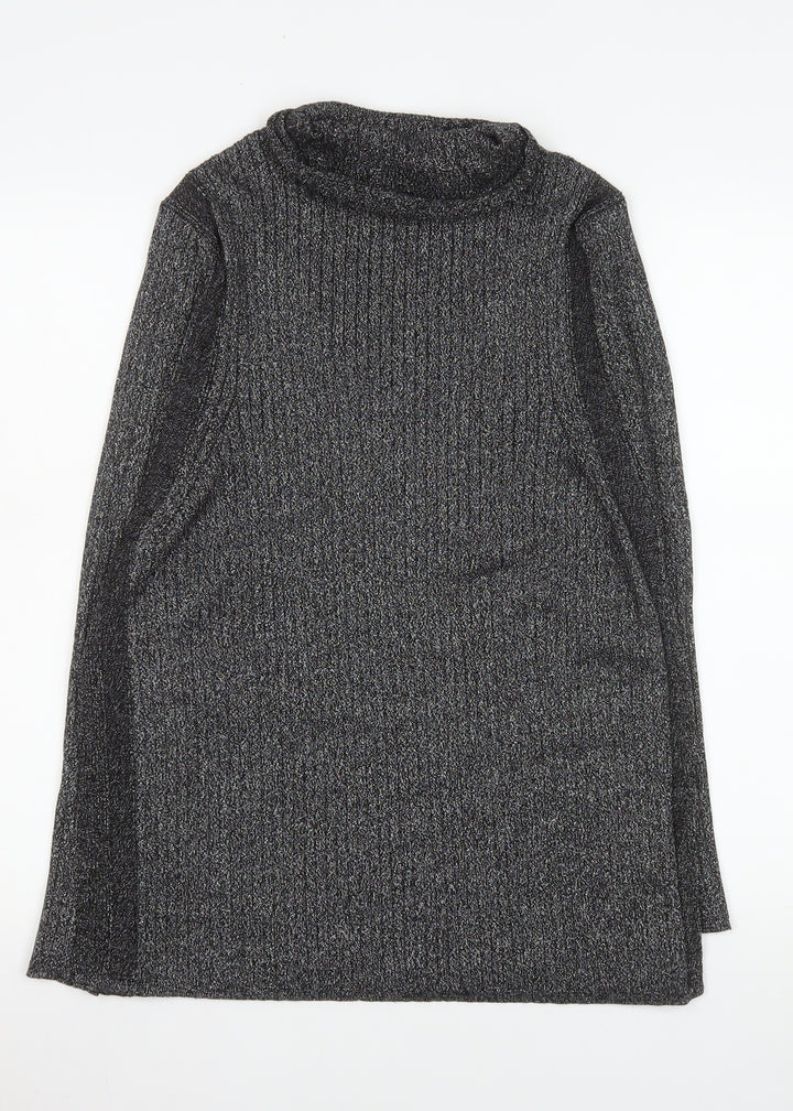 Next Women’s Grey Roll Neck Long Sleeve Knit Top XL