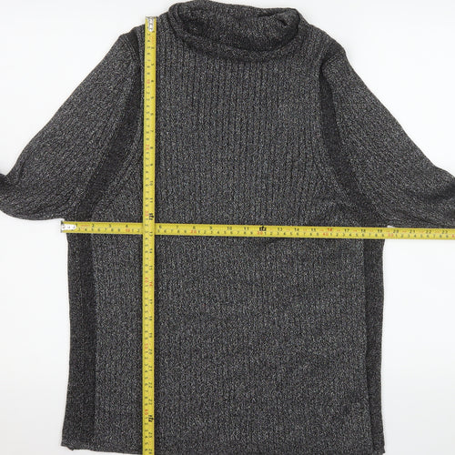 Next Women’s Grey Roll Neck Long Sleeve Knit Top XL