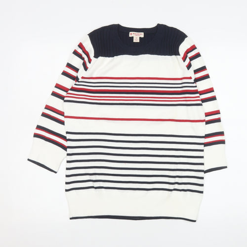 Brooks Brothers Women’s Multicolour Striped Cotton Jumper M