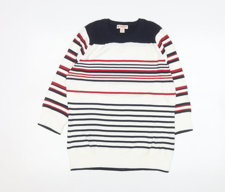 Brooks Brothers Women’s Multicolour Striped Cotton Jumper M