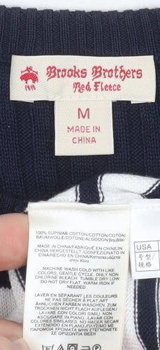 Brooks Brothers Women’s Multicolour Striped Cotton Jumper M