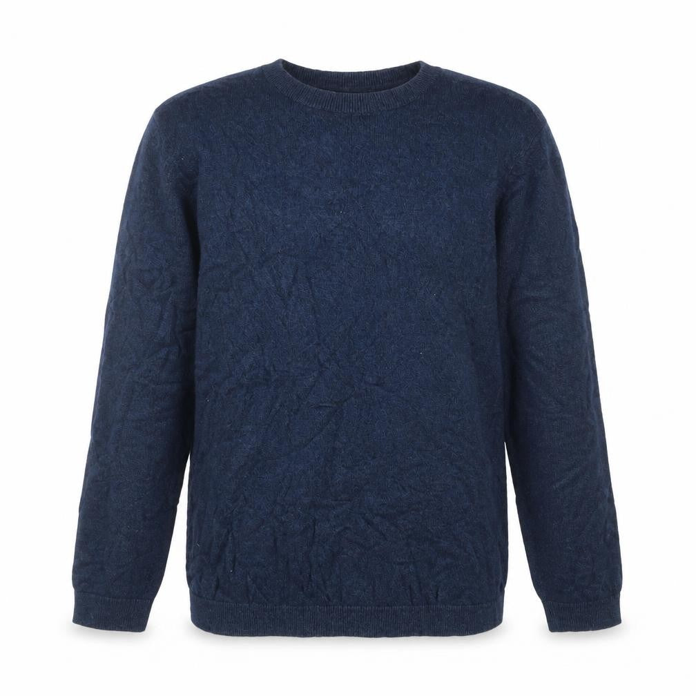 Topman Men's Blue Cotton Crew Neck Pullover Jumper Size L