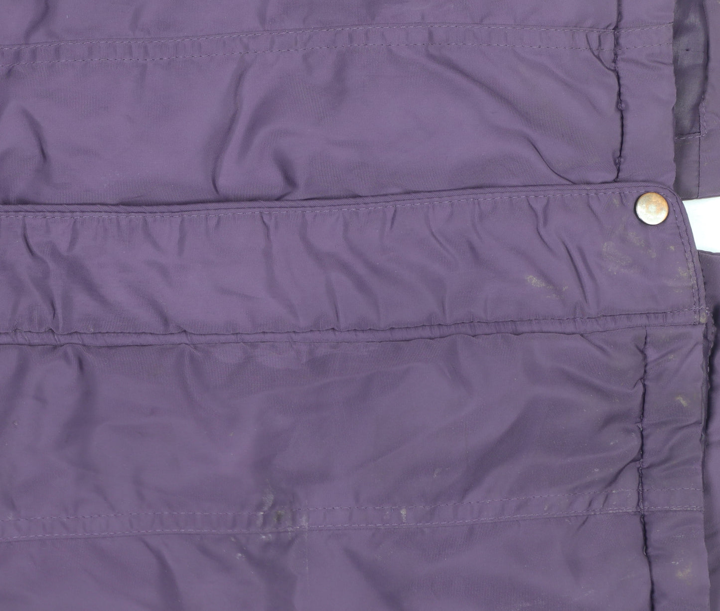 Next Girls Purple Hooded Faux Fur Trim Long Parka Coat Age 8 Years