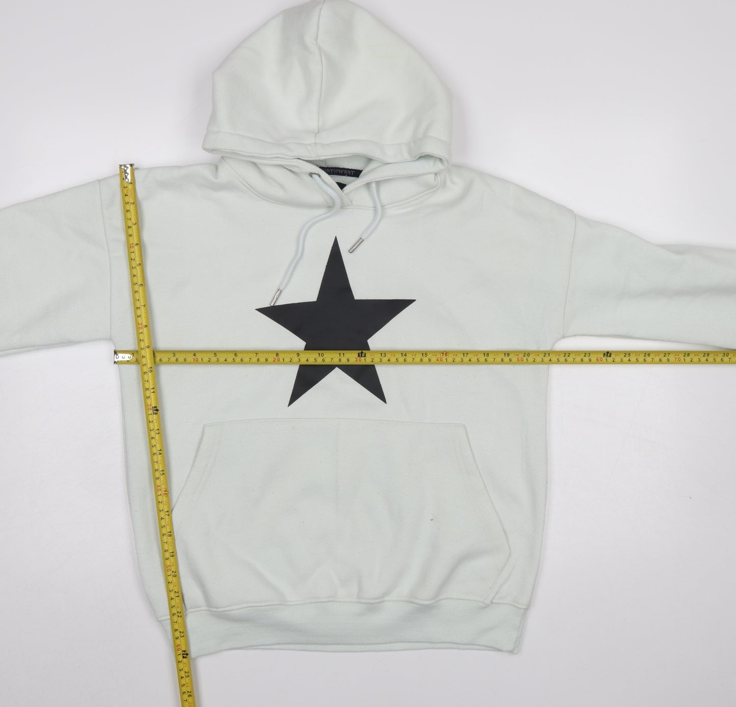 North West Men's White Star Pullover Hoodie Size M