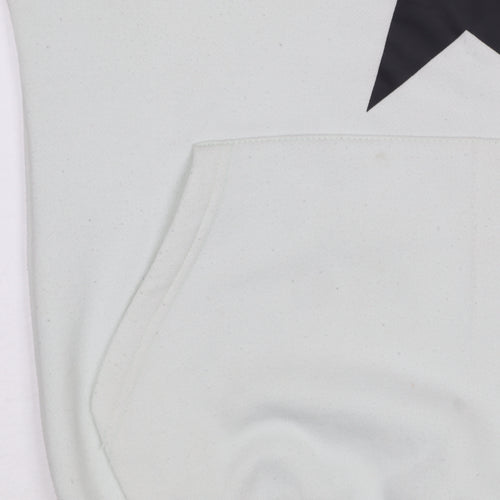 North West Men's White Star Pullover Hoodie Size M