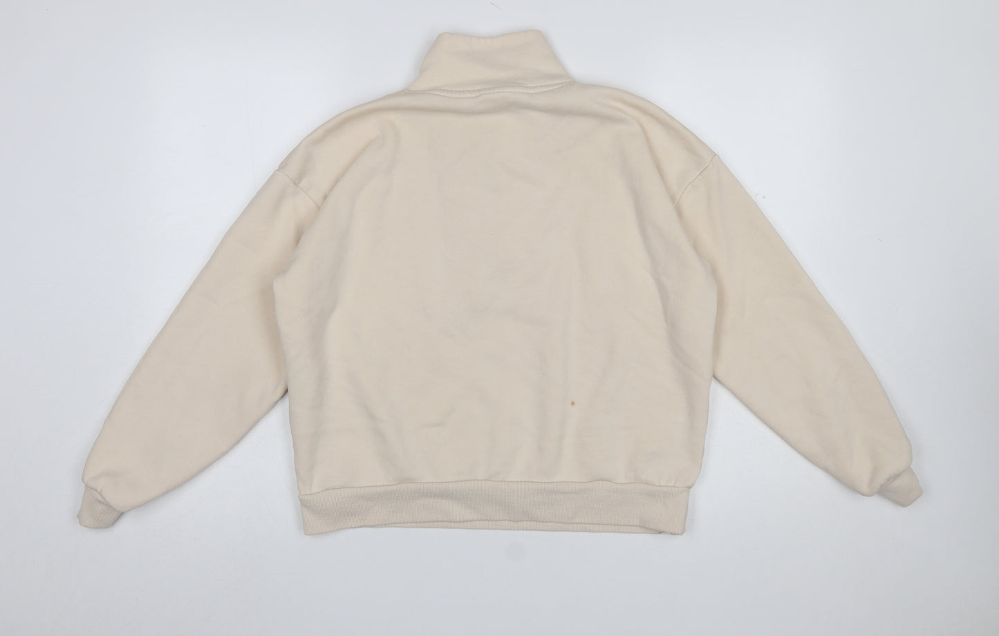 Bekkin Women's Beige 1/2 Zip Pullover Sweatshirt Size M