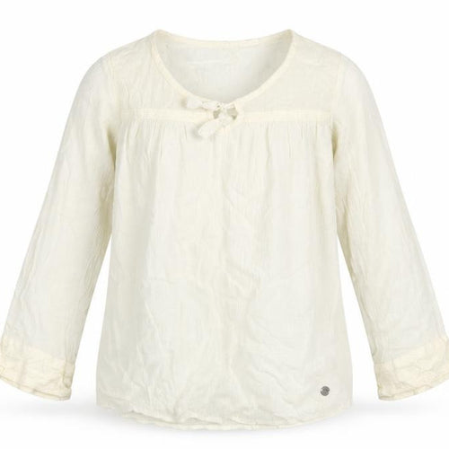 Roxy Girls Ivory Lightweight Cotton Tunic Blouse 12 Years