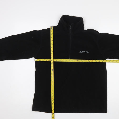 Dare 2b Women Black Fleece Pullover Sweatshirt UK 16 XL 1/2 Zip