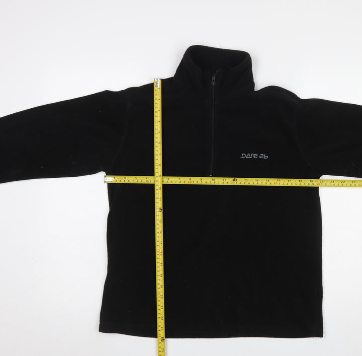 Dare 2b Women Black Fleece Pullover Sweatshirt UK 16 XL 1/2 Zip