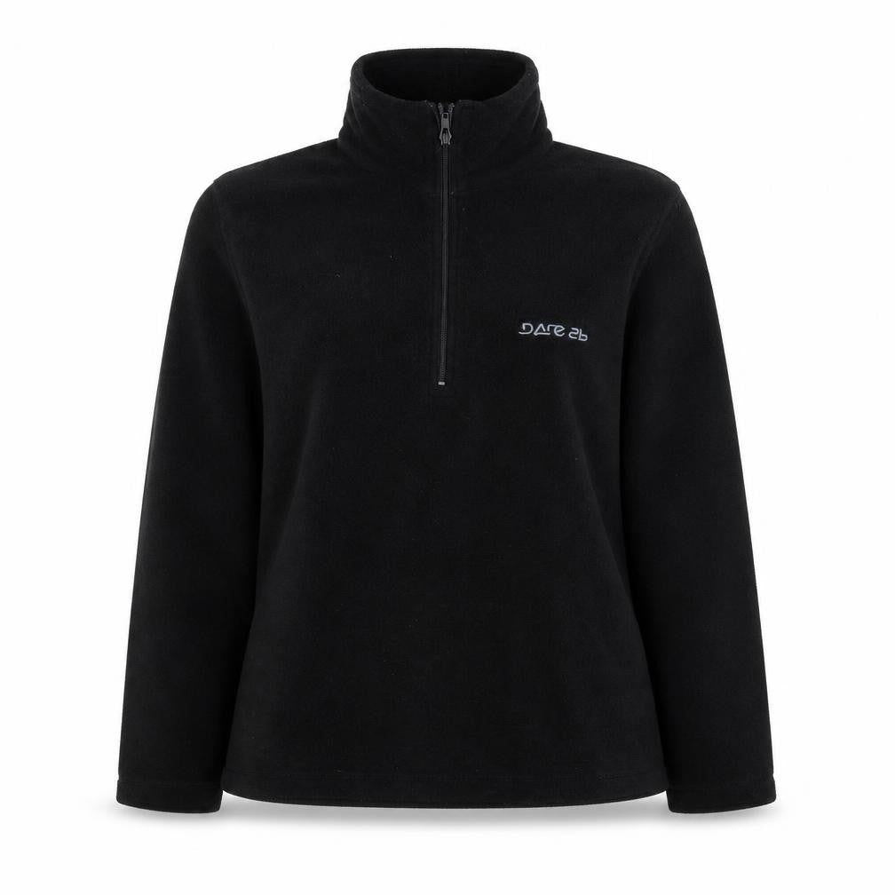 Dare 2b Women Black Fleece Pullover Sweatshirt UK 16 XL 1/2 Zip