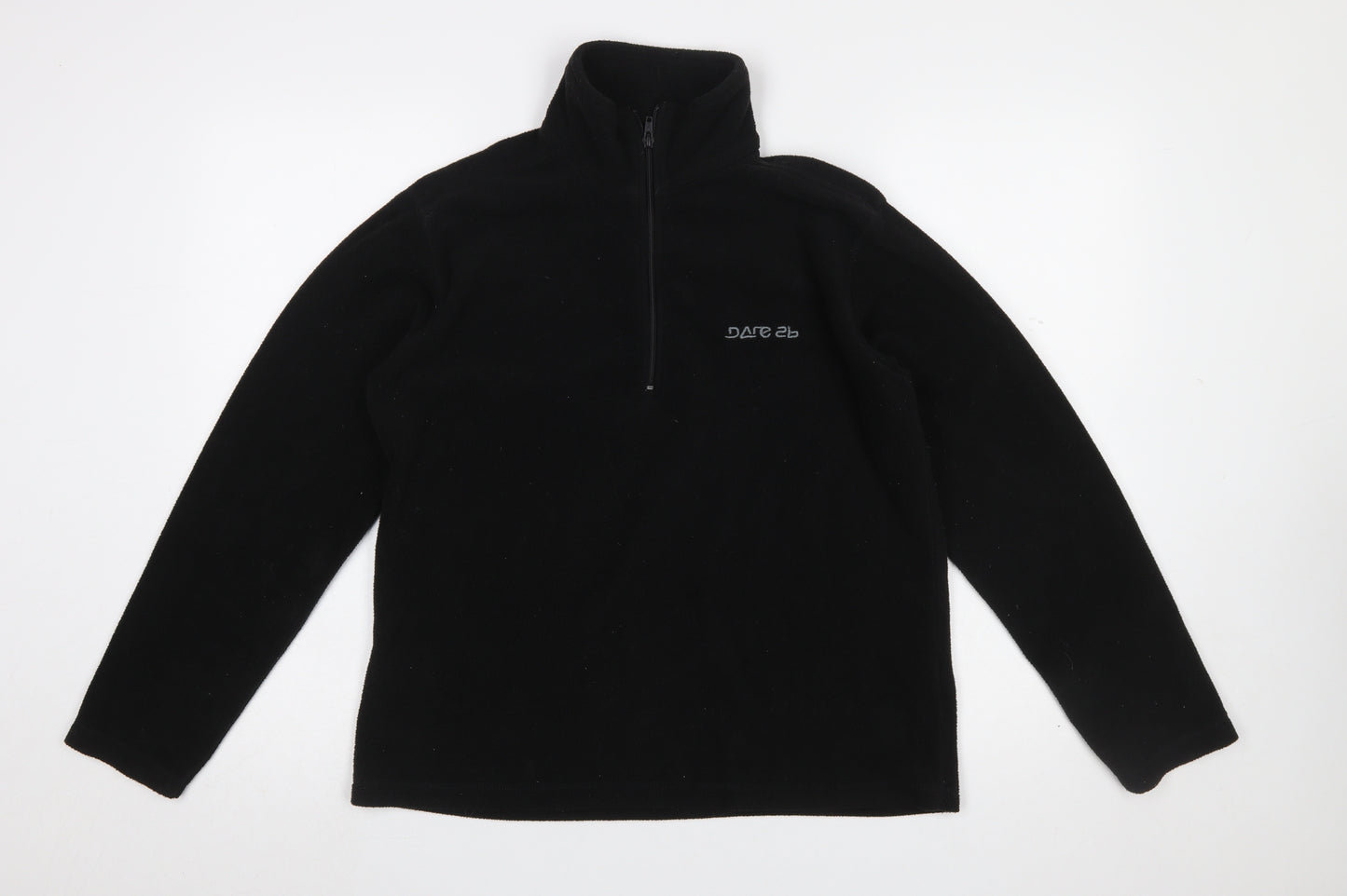 Dare 2b Women Black Fleece Pullover Sweatshirt UK 16 XL 1/2 Zip
