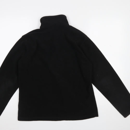 Dare 2b Women Black Fleece Pullover Sweatshirt UK 16 XL 1/2 Zip