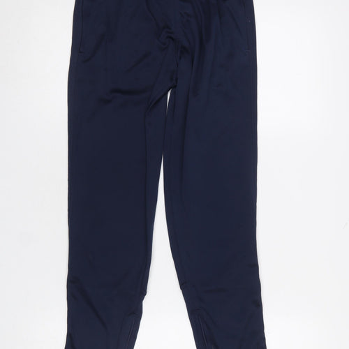 Hunter Men’s Blue Polyester Jogger Trousers Size M 31x32 with Ankle Zips