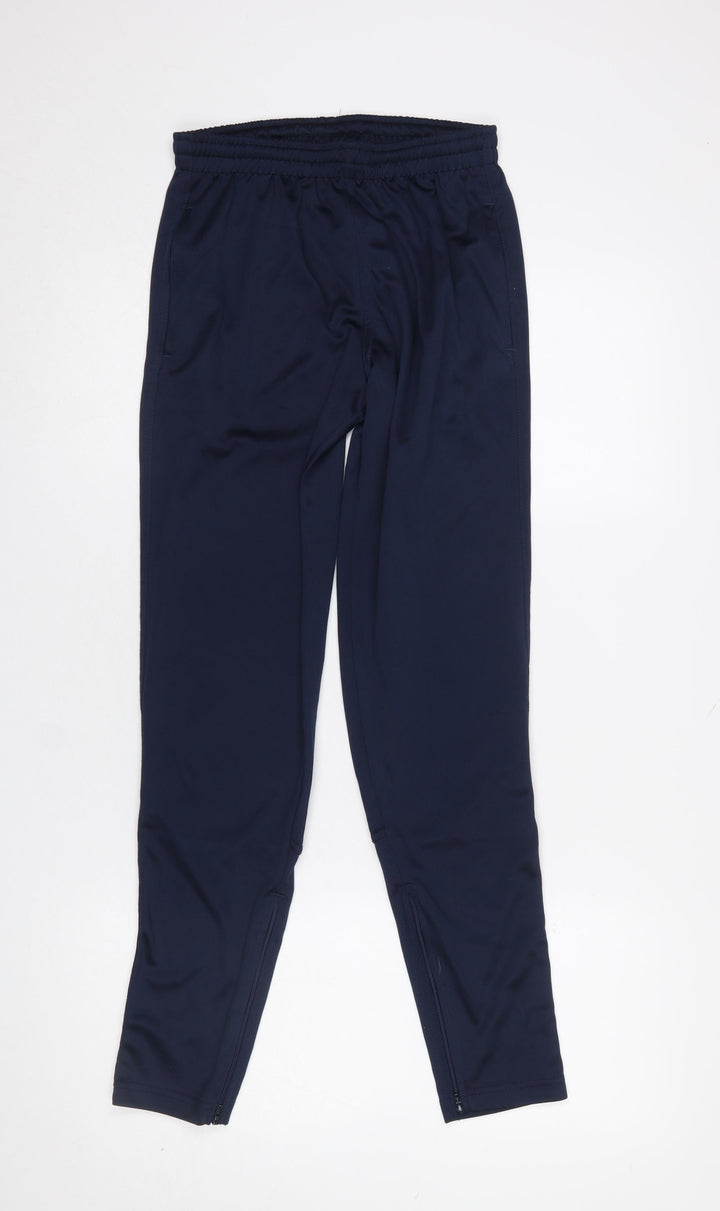 Hunter Men’s Blue Polyester Jogger Trousers Size M 31x32 with Ankle Zips