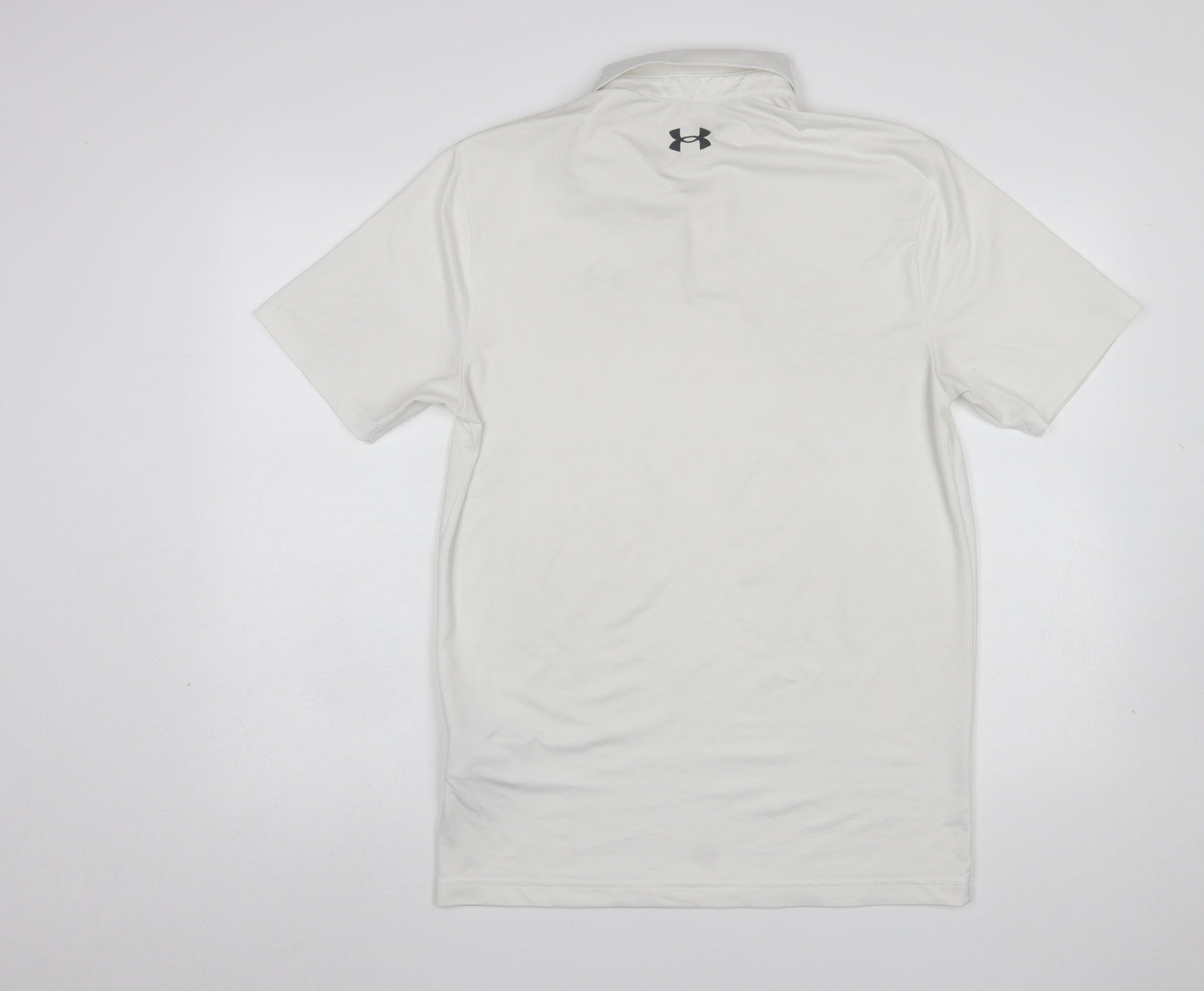 Under Armour Men's White Polo Shirt Small Regular Fit Performance
