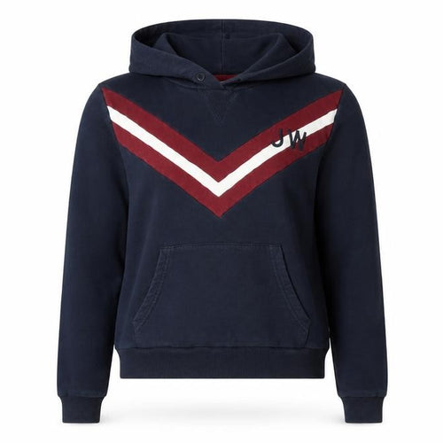 Jack Wills Womens Navy Hoodie UK 14 Pullover Cotton Blend Long Sleeve