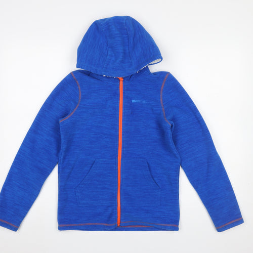 Mountain Warehouse Boys Blue Full Zip Hooded Fleece Jacket 11-12 Years
