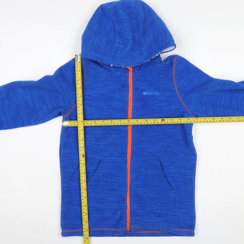 Mountain Warehouse Boys Blue Full Zip Hooded Fleece Jacket 11-12 Years