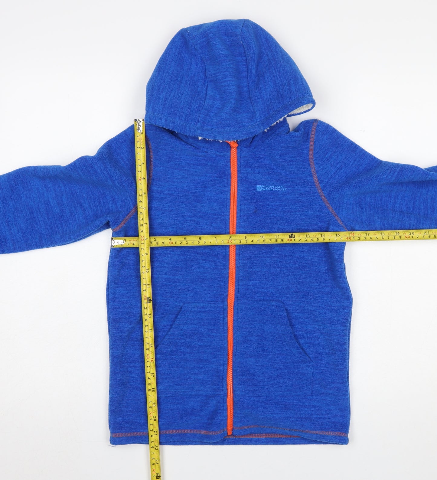 Mountain Warehouse Boys Blue Full Zip Hooded Fleece Jacket 11-12 Years