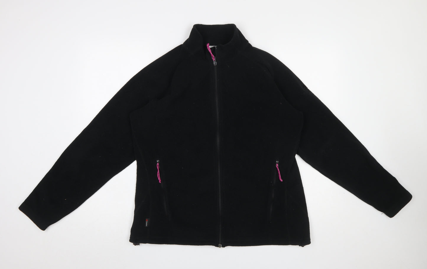 Mountain Equipment Women's Black Fleece Jacket Size 16 Full Zip