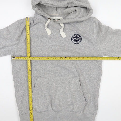 SoulCal & Co Men's Grey Pullover Hoodie Large Cotton Blend