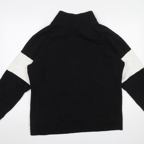 Victoria’s Secret Pink Women’s Black & White 1/4 Zip Pullover Sweatshirt Size L