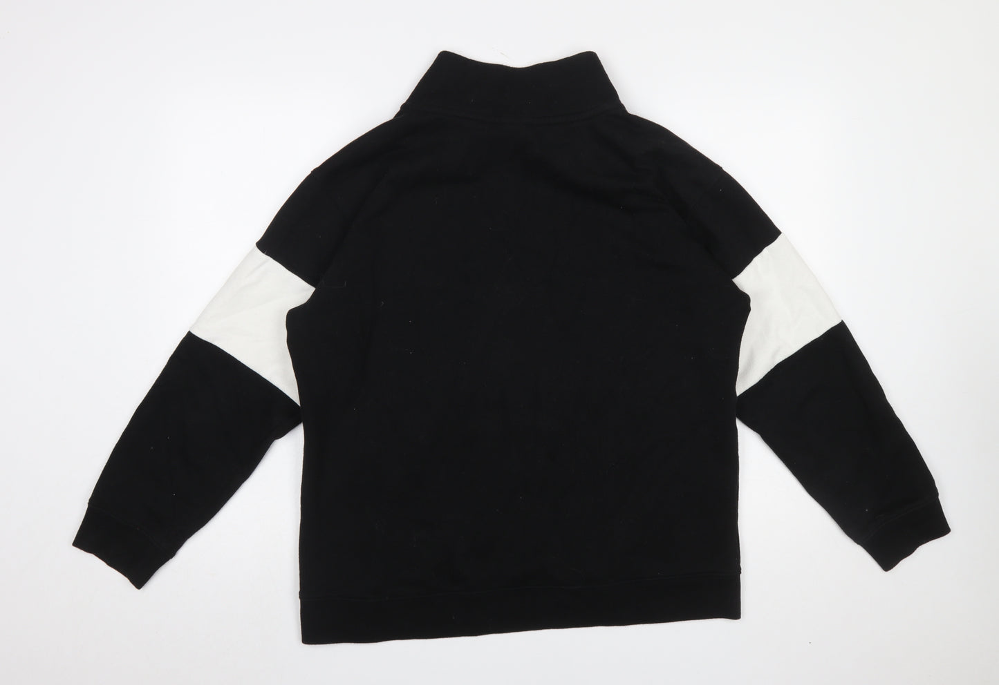 Victoria’s Secret Pink Women’s Black & White 1/4 Zip Pullover Sweatshirt Size L