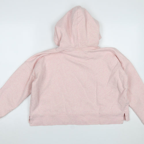 Maison Labiche Women Pink Embroidered Pullover Hoodie Size S