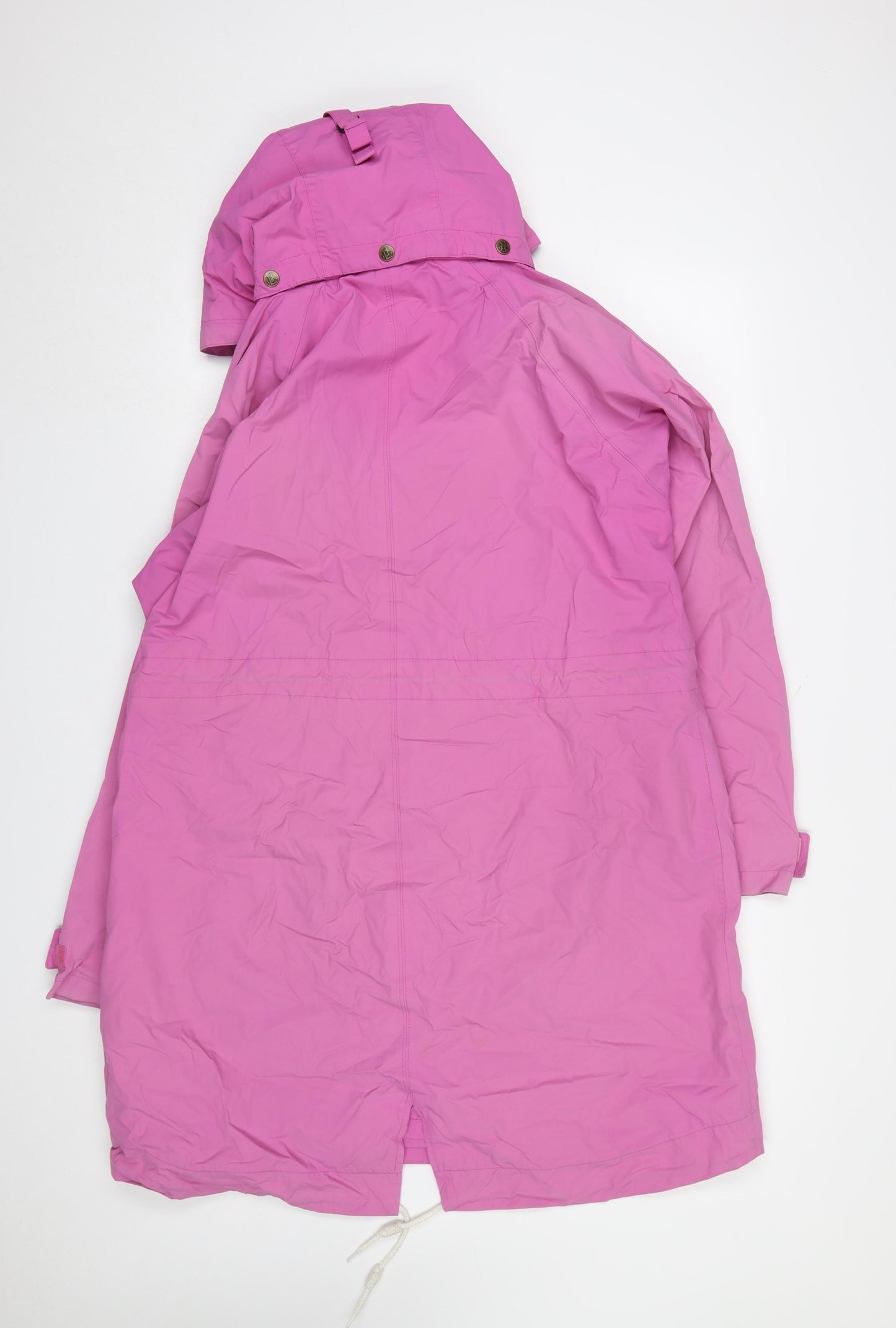 Lazy Jacks Women's Pink XL Rain Coat Waterproof Hooded Long Jacket