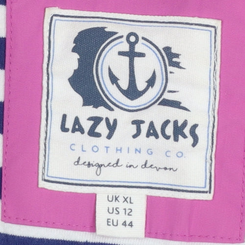 Lazy Jacks Women's Pink XL Rain Coat Waterproof Hooded Long Jacket