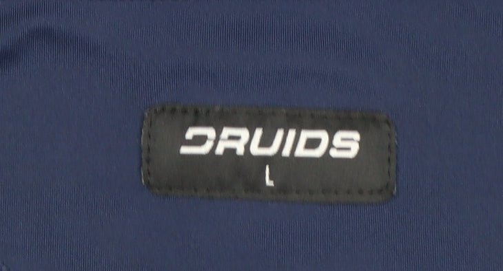 Druids Men’s Blue 1/4 Zip Sports Sweatshirt Size L Moisture Wicking