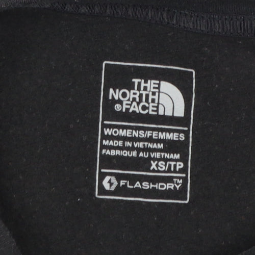 The North Face Womens Black XS Pullover Sweatshirt FlashDry Cotton Blend