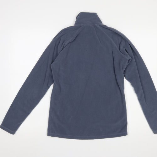 OEX Women's Blue Fleece Pullover Sweatshirt UK 8 1/2 Zip Outdoor Top