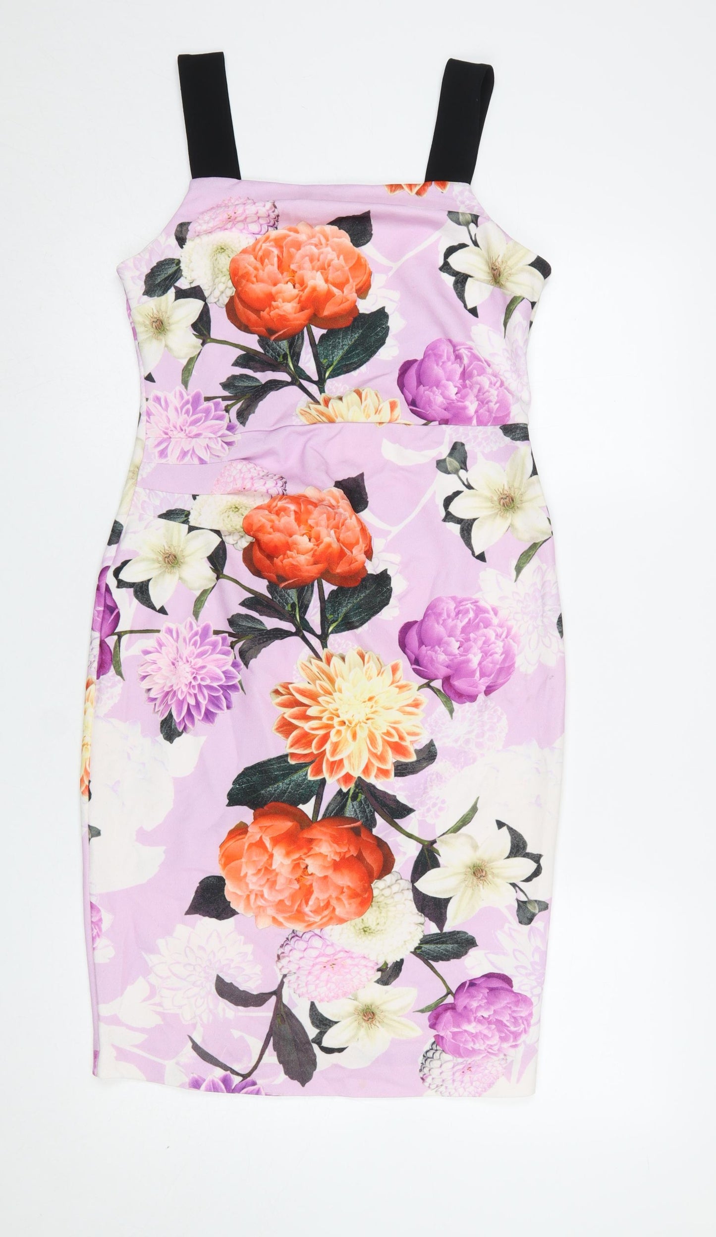 Dorothy Perkins Women’s Multicoloured Floral Bodycon Dress UK 10