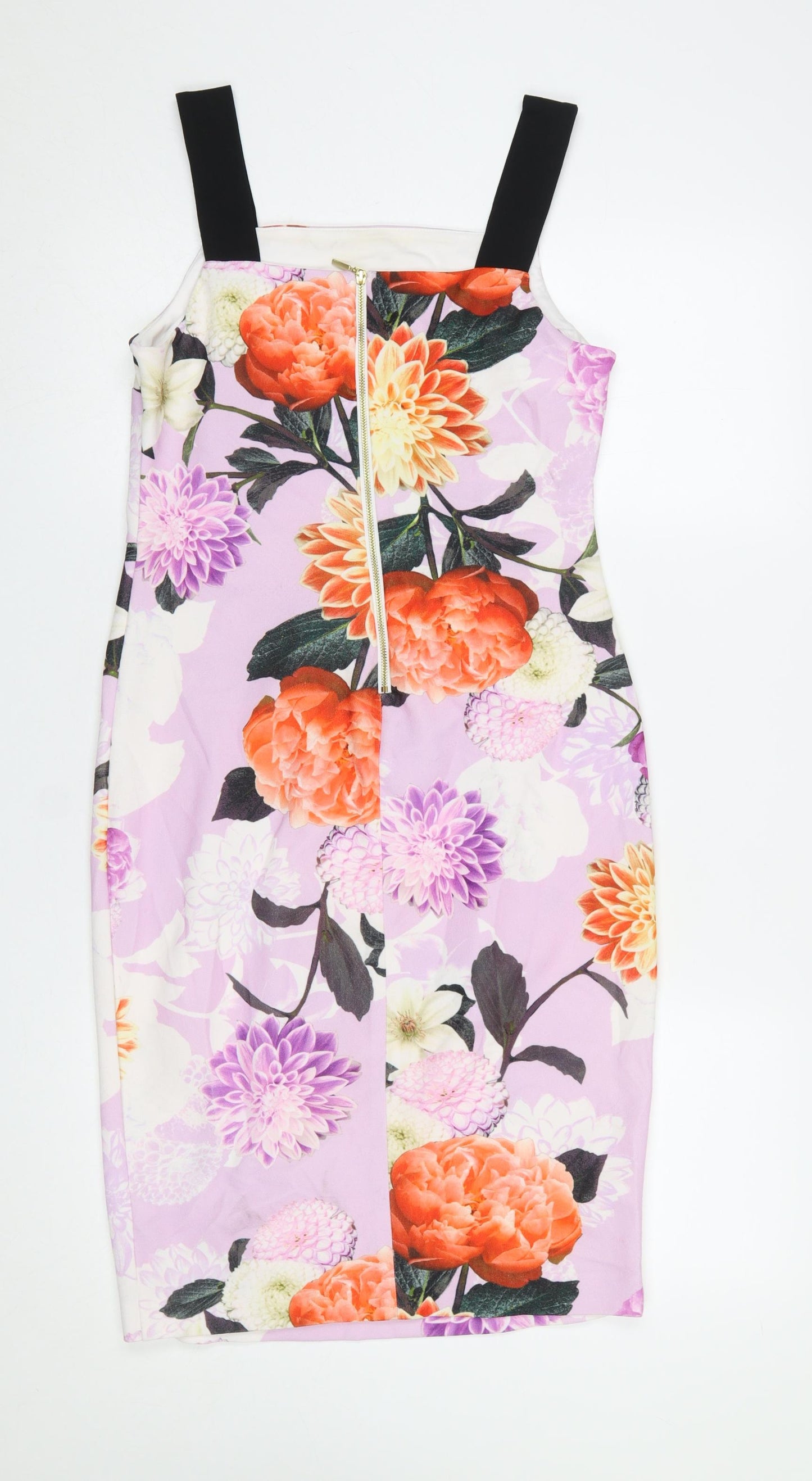 Dorothy Perkins Women’s Multicoloured Floral Bodycon Dress UK 10