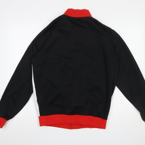 Ellesse Men's Red Black White Full Zip Sports Sweatshirt L
