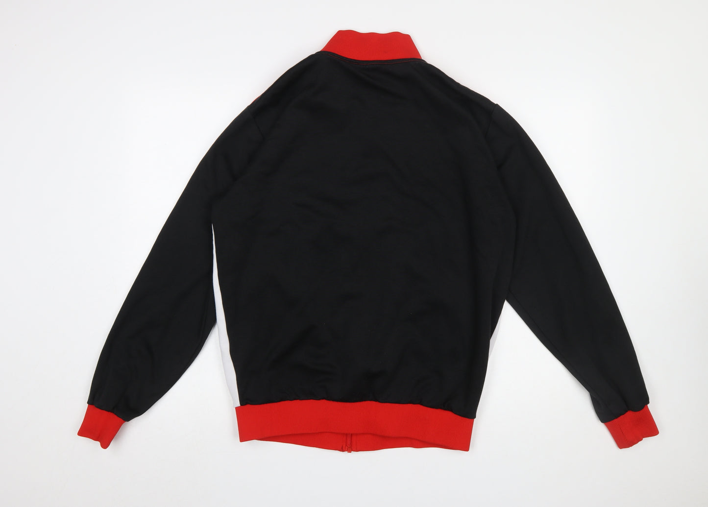 Ellesse Men's Red Black White Full Zip Sports Sweatshirt L
