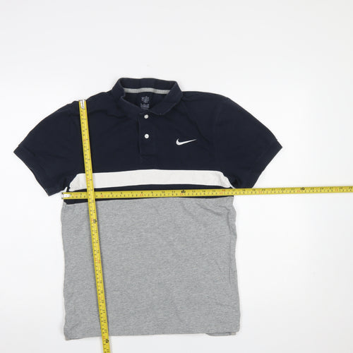 Nike Men's Multicoloured Colourblock Polo Shirt Size S