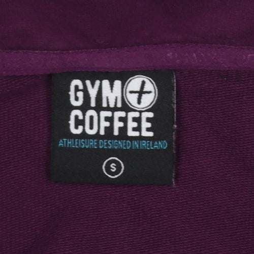 Gym+Coffee Women's Purple 1/2 Zip Pullover Sweatshirt Size S