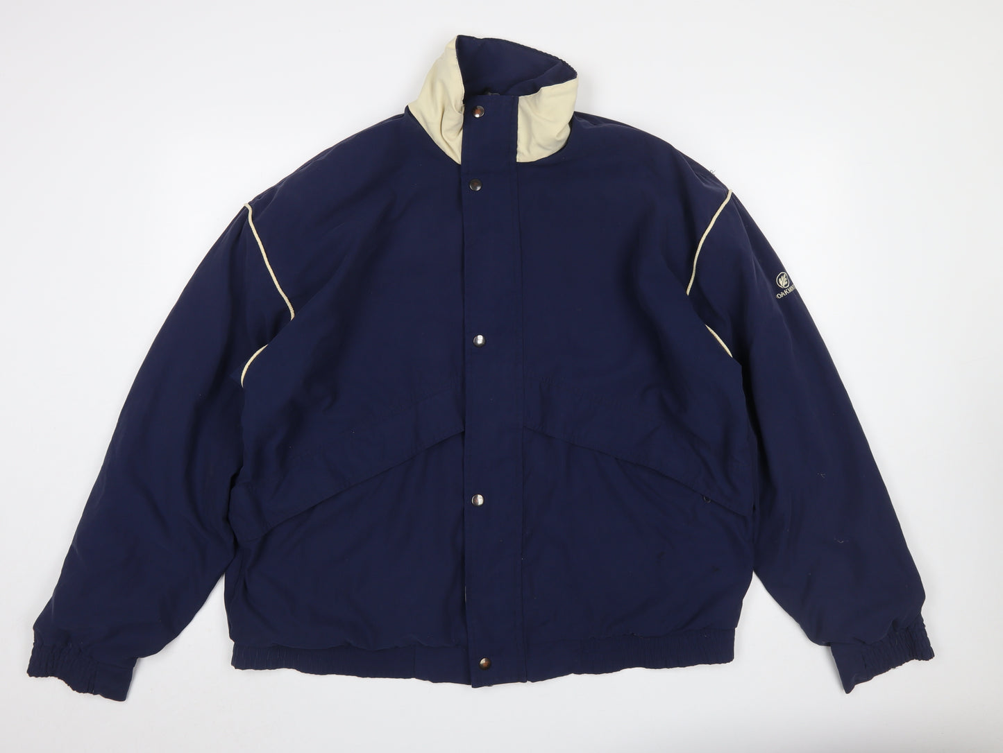 Oakmont Men's Blue L Bomber Jacket Full Zip Lined Sportswear
